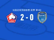 里尔2-0特鲁瓦,蒂亚戈-桑托斯建功,埃唐-姆巴佩锁定胜局