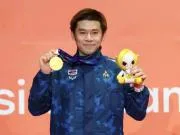 昆拉武特2-0骆建佑,为泰国斩获首枚亚运会羽毛球单项金牌
