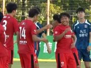 上海海港B队1-0十人江西庐山,王逸伟任意球贴地斩,陈运华直红
