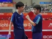 黄友政/林诗栋4-2张本智和/篠塚大登,国乒男双亚运四连冠