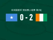 科特迪瓦2-0索马里,格博霍破门,巴祖马纳-杜尔锁定胜局