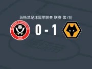 狼队1-0谢菲尔德联,劳尔-希门尼斯绝杀