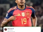 拉明・亚马尔本赛季表现：⚽️对阵英格兰：进球🅰️...