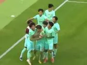U16国少1-0十人越南U16,冀政浩头球制胜,陈政飞造点后失点