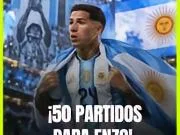 🇦🇷年仅25岁,恩佐迎来阿根廷生涯第50场!世界...