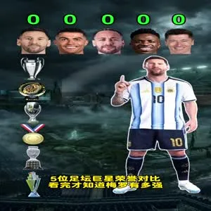 5大巨星荣誉一览:看完才知道梅罗有多强