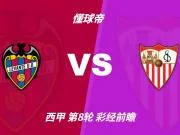 彩经前瞻：莱万特主场有韧性；塞维利亚首选客胜，需防平局