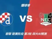 四大AI预测萨格勒布迪纳摩vs奈梅亨：四家一致看好主胜