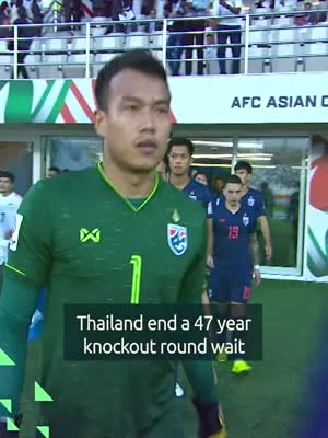 🎬 亚洲杯名场面🎩2019年亚洲杯，泰国时隔47...
