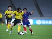 FC东京0-0柏太阳神，久保藤次郎射门中框
