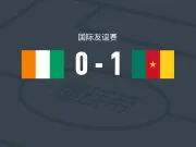 喀麦隆1-0科特迪瓦，恩松戈打进全场唯一进球